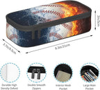 HKHEHOP Baseball Ball Pencil Case Big Capacity Storage Pencil Pouch Stationery - Image 6