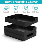 AZFUNN Letter-Size Tray Desk Letter Tray Paper Tray, Sturdy Heavy-Duty Plastic - Image 4