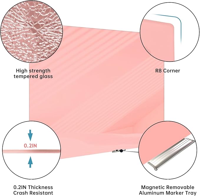Magnetic Glass Whiteboard - Image 2