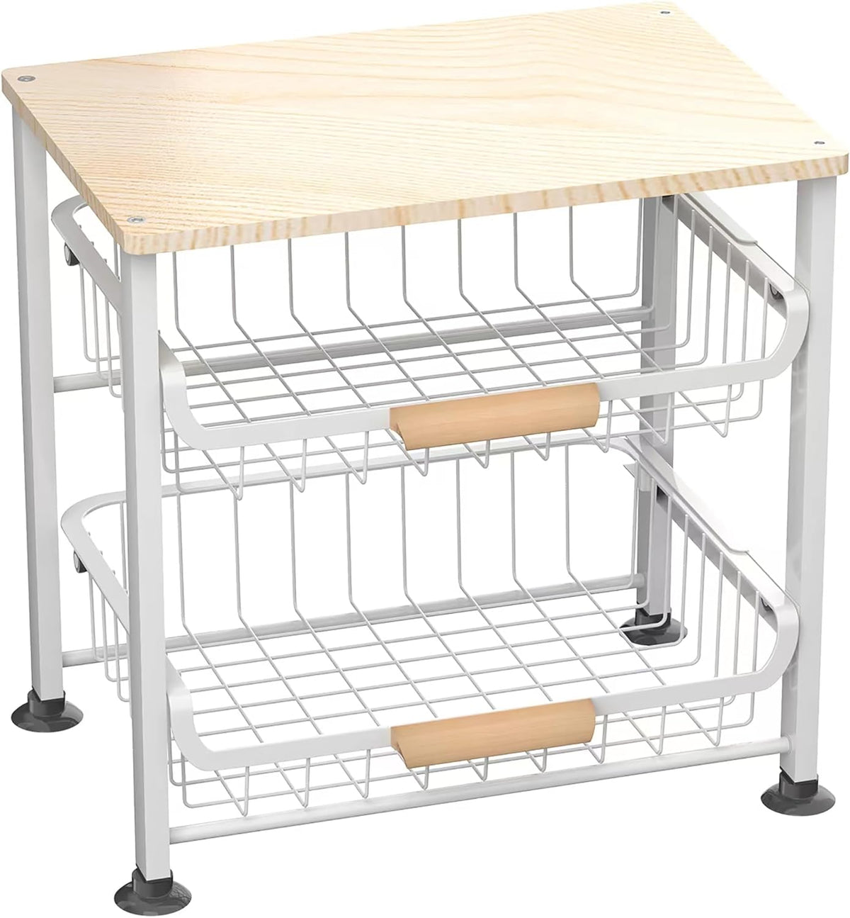 NiuYichee 3-Layer Kitchen Fruit Storage Basket Snack Rack, countertop Storage