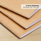 Lined Kraft Journals Bulk Set, 24 Pack 8.5x11 Inch, 48 Pages Each – A4 Writing - Image 5