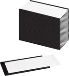 LLPT Magnetic Label Holder 5" x 3" 26 Packs C Channel White Paper Cards by LLPT-AllAboutAdhesiveTapes