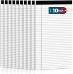 Roneky Note Pads 8.5"x 14", 10 Pack Legal Pads 8.5 x 14 White, Notepads 8.5 x by NotePads