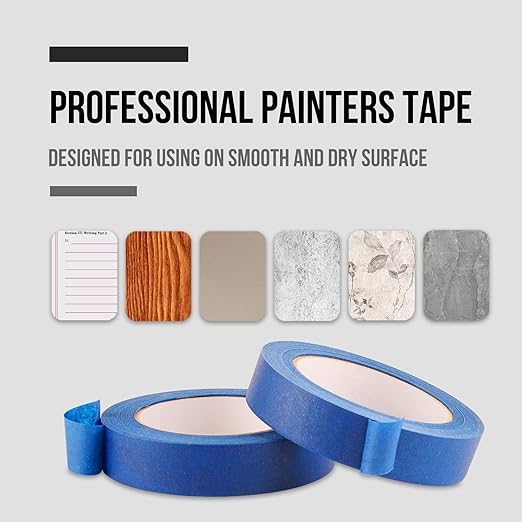 Lichamp Blue Painters Tape 1 inch, 20 Pack Blue Masking Tape Bulk Multi Pack - Image 2