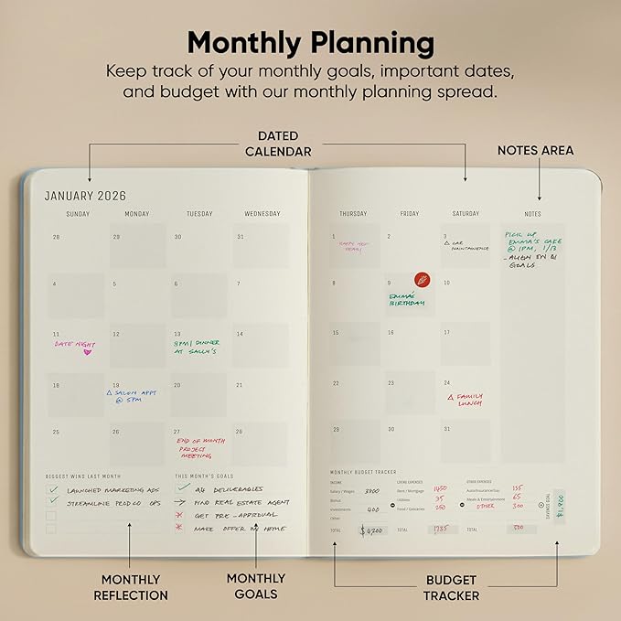 Dated, 2026 Planner, 8.5" x 11" - Image 5