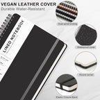 ABERLLS Black Lined Spiral Journal Notebook - Image 4