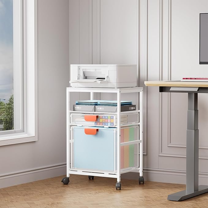 Marbrasse Rolling File Cart - Image 2