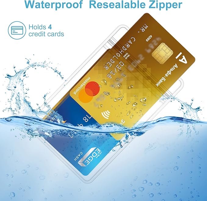 Abeyath 200 Pack Extra Thick ID Badge Holder Vertical Clear ID Card Holder - Image 3