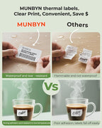 MUNBYN Thermal Sticker Labels, Self-Adhesive Barcode Label Paper - Image 6