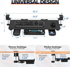OUKMIC Large Keyboard Tray Under Desk Slide Out - Image 2