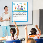 Jumbo Magnetic Draw & Write Paper 21.5x17in Dry Erase Handwriting Lined Paper for Classroom Whiteboard Accessories Writing Chart Page Giant Magnet Notebook Poster Graduation Supplies Teacher Must Have