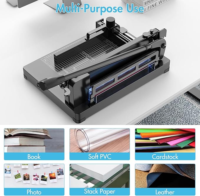 Paper Cutter 12 Inch, Heavy Duty Paper Cutter - Image 7