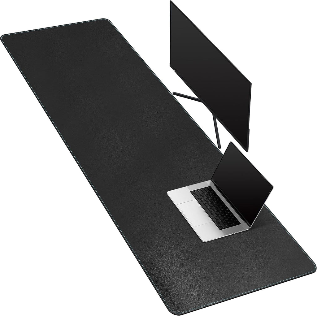 CENNBIE Leather Desk Mat Large, Extended Non-Slip Mouse Pad, Waterproof PU