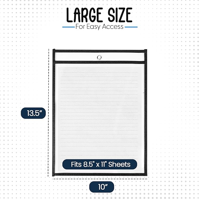 Essex Wares - 50 Pack, Job Ticket Holders, Reusable & Easy Erase Plastic - Image 2