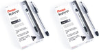 Pentel RSVP Ballpoint Pen, Fine Line, (0.7mm), Black Ink (BK90-A),12 Count (Pack of 2)