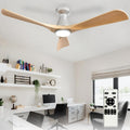 depuley 52-inch ceiling fans with lights: wood 3, main product view