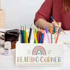 QZQE Boho Reading Corner Pen Pencil Holder Organizer - Image 2