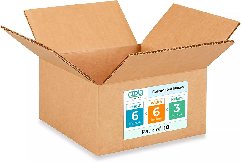 Small Moving & Shipping Boxes 6x6x3 inches