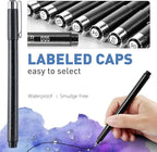 YISAN Drawing Art Pens, Micro Fineliner Pens, Fine Tip Manga Markers - Image 3