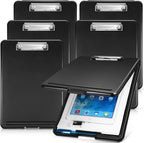 6 Pieces Clipboard with Storage, 9.5 x 13.5 Heavy Duty Plastic Storage Clipboard