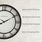 Presentime & Co 10" Farmhouse Series Wall Clock, Vintage Style, Retro Clock - Image 2