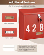 LAND·VOI Locking Wall-Mount Mailbox - Image 8