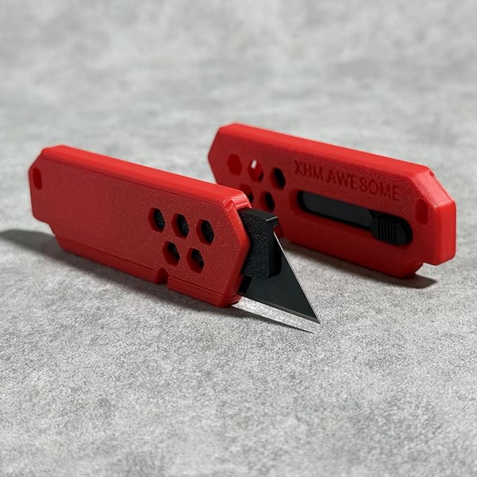 XHM Awesome Small Box Cutter Retractable Blade Ultility Knife, - Image 2