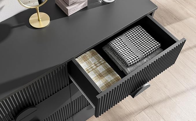 LGHM Fluted Dresser for Bedroom - Image 9