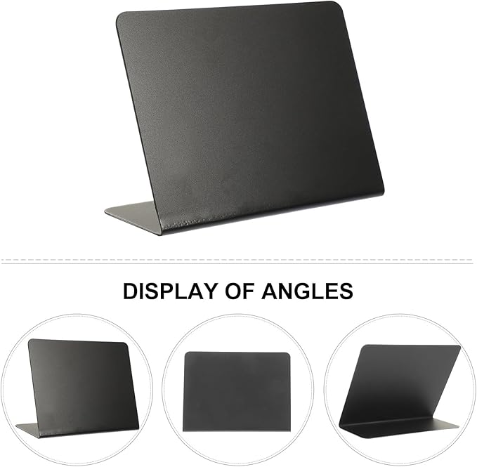 VILLCASE 10pcs Mini Chalkboard Signs Reusable Acrylic Desktop Message Boards - Image 5