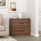 FATIGOS 2 Drawer File Cabinet, Wood Lateral Filing Cabinets, Wide Office File - Image 2