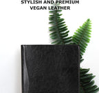 Geslun Vegan Leather 3 Ring Binder, 8.5 x 11 Letter Size Folio - Image 2