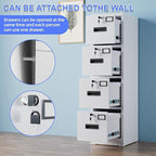 SUXXAN 4 Drawer File Cabinet, Metal Vertical File Storage Cabinet - Image 5