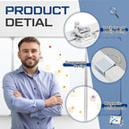72” x 40” Foldable Whiteboard Dry Erase Board Large Tri Folding Whiteboard - Image 3