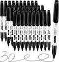 craftinova Black Ultra Fine Point Permanent Markers, Extra Fine Tip, Quick by Craftinova
