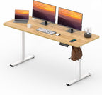 FitStand Adjustable Standing Desk, 63x24 Inches Home Office Desk by FitStand