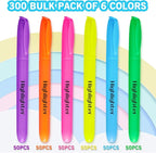 Highlighters, Chisel Tip Dry-Quickly Highlighter Markers, Office Classroom Must - Image 2