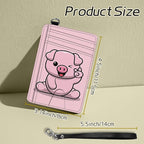 BWEGRHE Small Travel Wallets, RFID Blocking PU Leather Credit Card Holder - Image 2