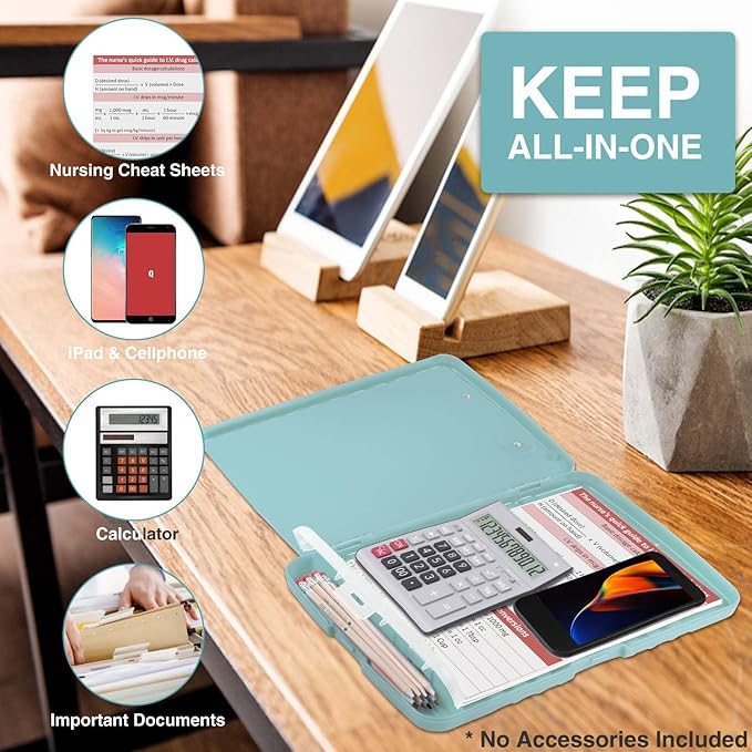Sooez Clip Boards 8.5x11 with Storage, High Capacity Storage Clipboard - Image 5