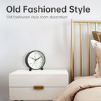 Analog Alarm Clock, 4 inch Super Silent Non Ticking Small Clock - Image 5