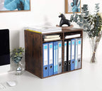 TQVAI Wood Literature Organizer, 12 Slots Hold 6000 Sheets A4 Papers, Wooden - Image 5