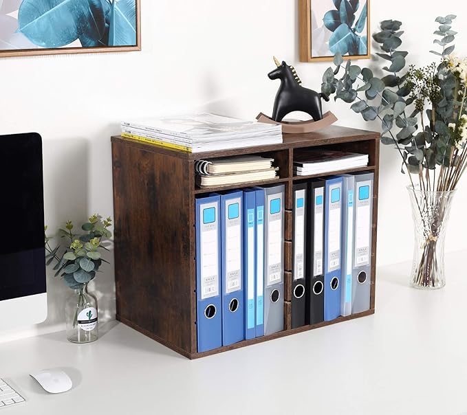 TQVAI Wood Literature Organizer, 12 Slots Hold 6000 Sheets A4 Papers, Wooden - Image 5