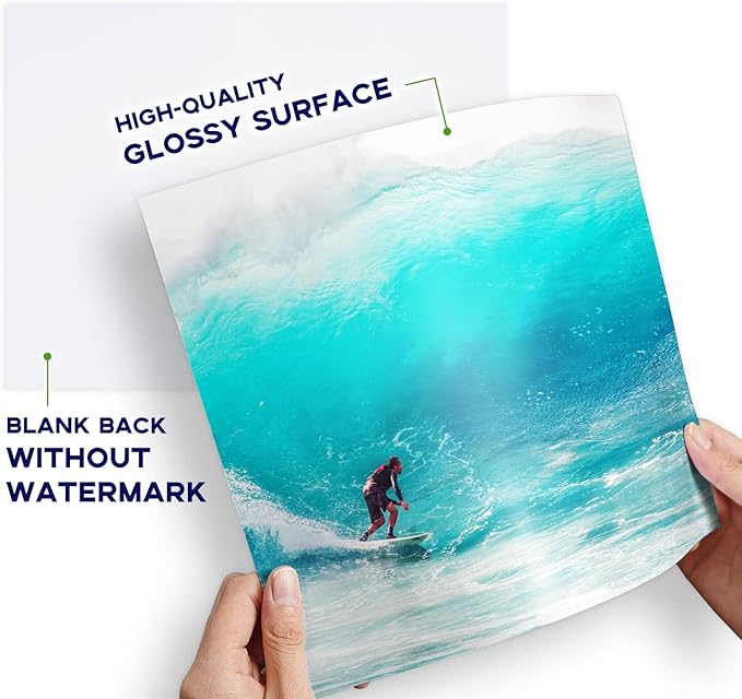 Glossy Photo Paper 8.5x11 Inch, Goefun 200GSM/54LB Inkjet Printer Paper - Image 4