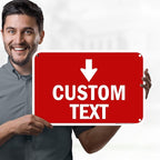 Custom Arrow, Custom Directional Sign, Down Arrow, 12x18 Inches, 55 mil thick - Image 2