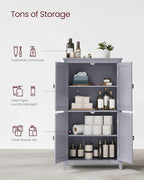 VASAGLE Floor Storage Cabinet, Freestanding Storage Unit - Image 5