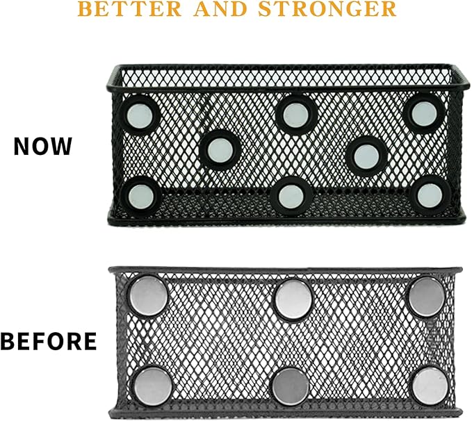 Neudeco Magnetic Locker Organizer and Accessories，Wire Mesh Magnetic Storage - Image 4