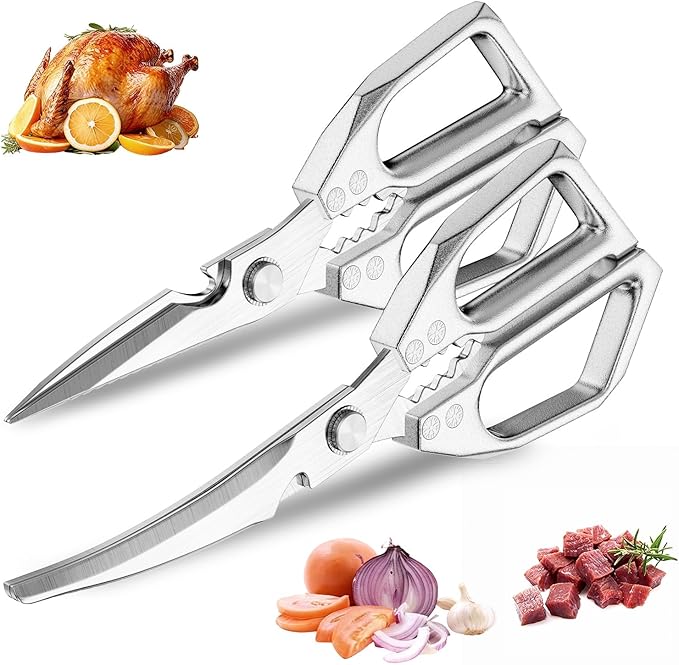 2-Pack Heavy Duty Stainless Steel Kitchen Scissors by Unknown