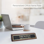 Business Wood Name Plate for Desk | Custom Desk Name Plate Personalized Gift - Image 4
