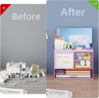 Marbrasse Desk Organizer with 3 Drawer, Desk Organizers and Accessories with 4 - Image 7