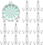 LonlyEagle 12 Pack 5 Inch Clear Plastic Easels or Stand/Plate Holders to by LonlyEagle
