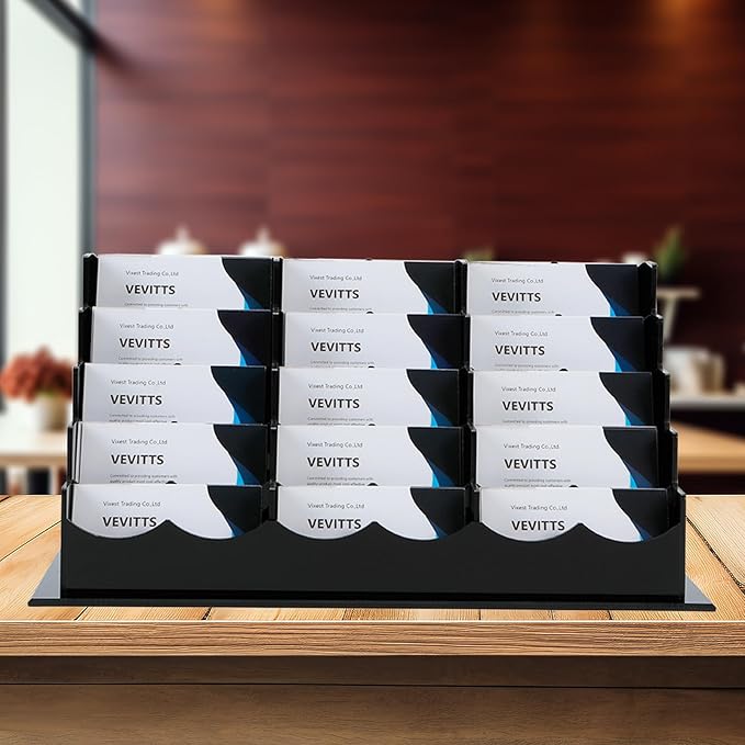 Vevitts Business Acrylic Card Holder Display - Image 7